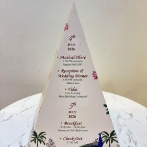 Premium Kraft Cone Tent Cards for Weddings, Events & Table Place Cards