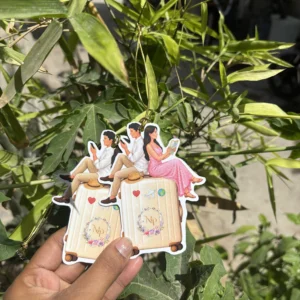 Personalized Shaped Luggage Tags for Wedding Guests